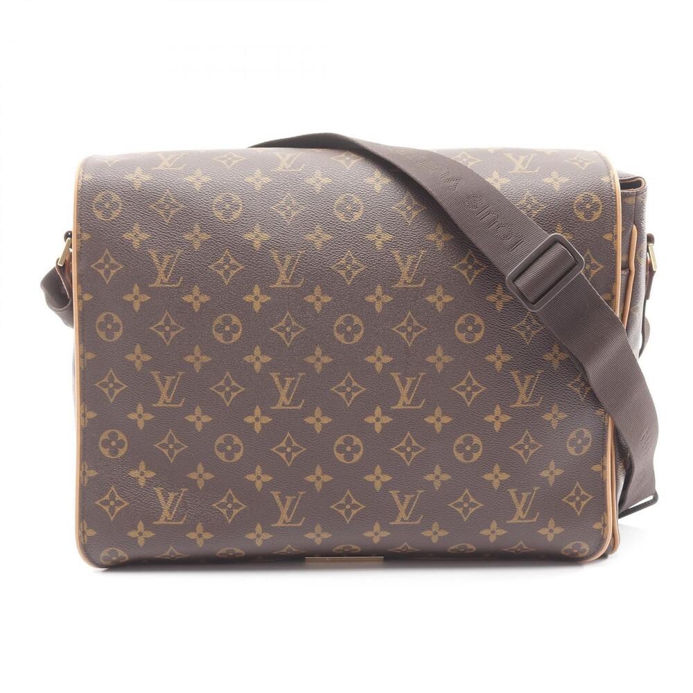 Louis Vuitton Abesses Shoulder Bag Canvas Leather Monogram Brown
